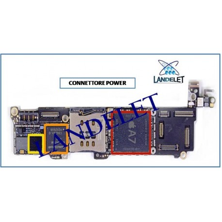 CONNETTORE POWER IPHONE 5S FPC POWER IPHONE 5S