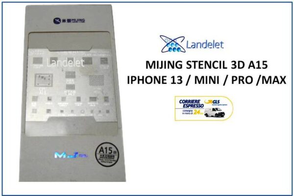 STENCIL 3D IPHONE 13 MINI 13 PRO 13 PRO MAX MIJING A15