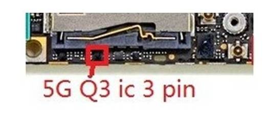 Micro Chip interno curiosos daños Iphone 5 Ic Q3 señal Mosfet Chip 3 Pin 